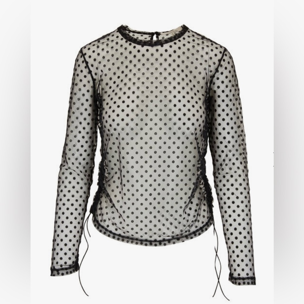 Dorothee Schumacher polka dot mesh top, size S